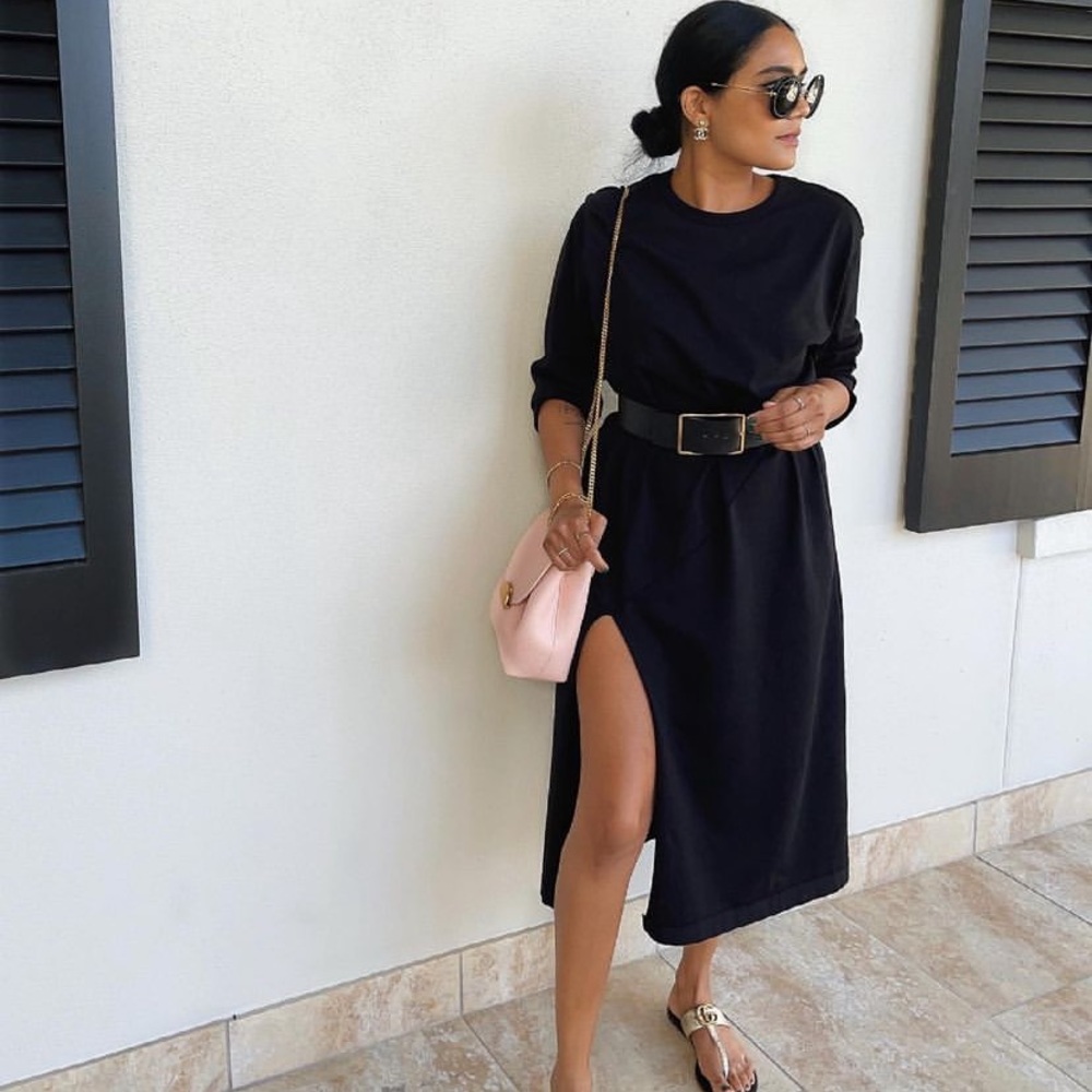 l'academie revolve black cotton dress